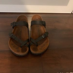 Black Birkenstock Sandals Size 38